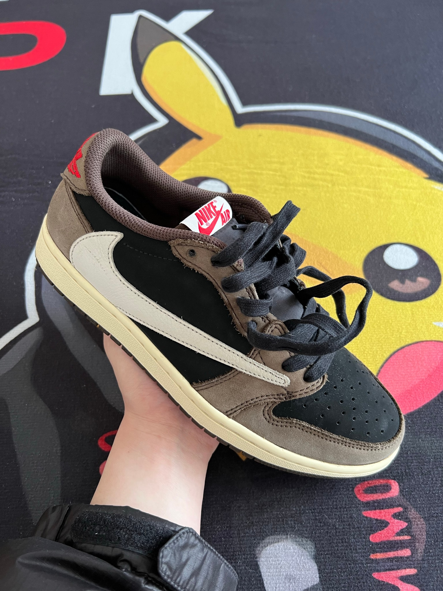 Travis Scott × Nike Air Jordan 1 Low OG SP-T "Black/Dark Mocha"