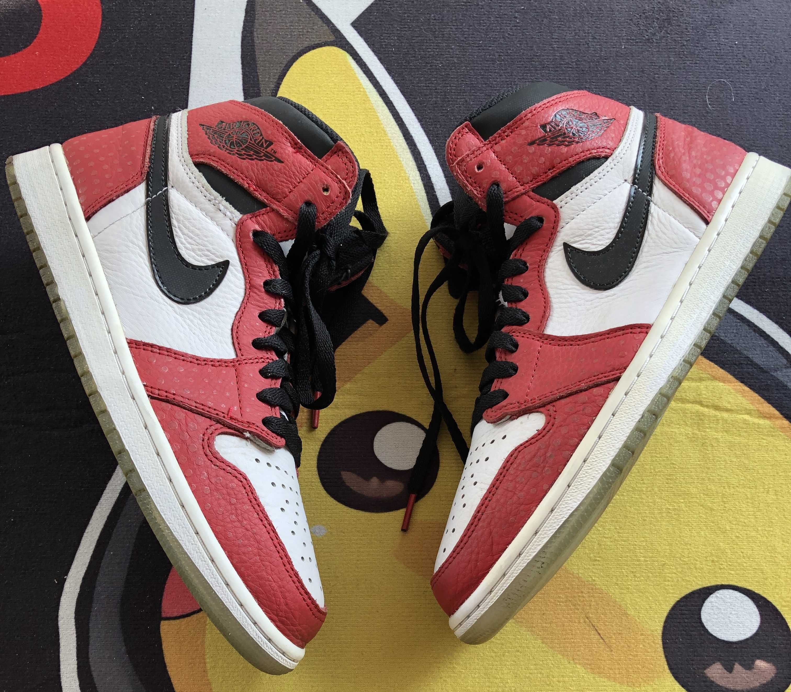 Spiderman × Nike Air Jordan 1 Origin Story "Gym Red/White/Photo Blue/Black"