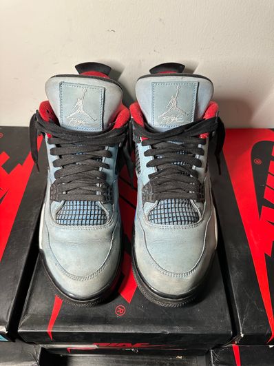 Travis Scott × Nike Air Jordan 4 Retro Cactus Jack "University Blue"