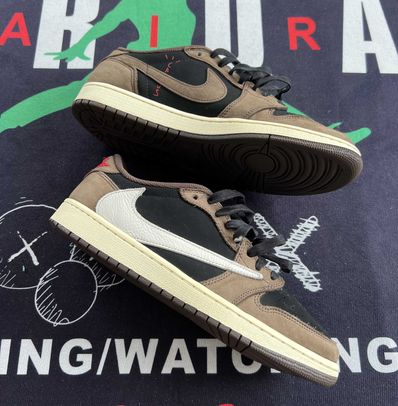 Travis Scott × Nike Air Jordan 1 Low OG SP-T "Black/Dark Mocha"