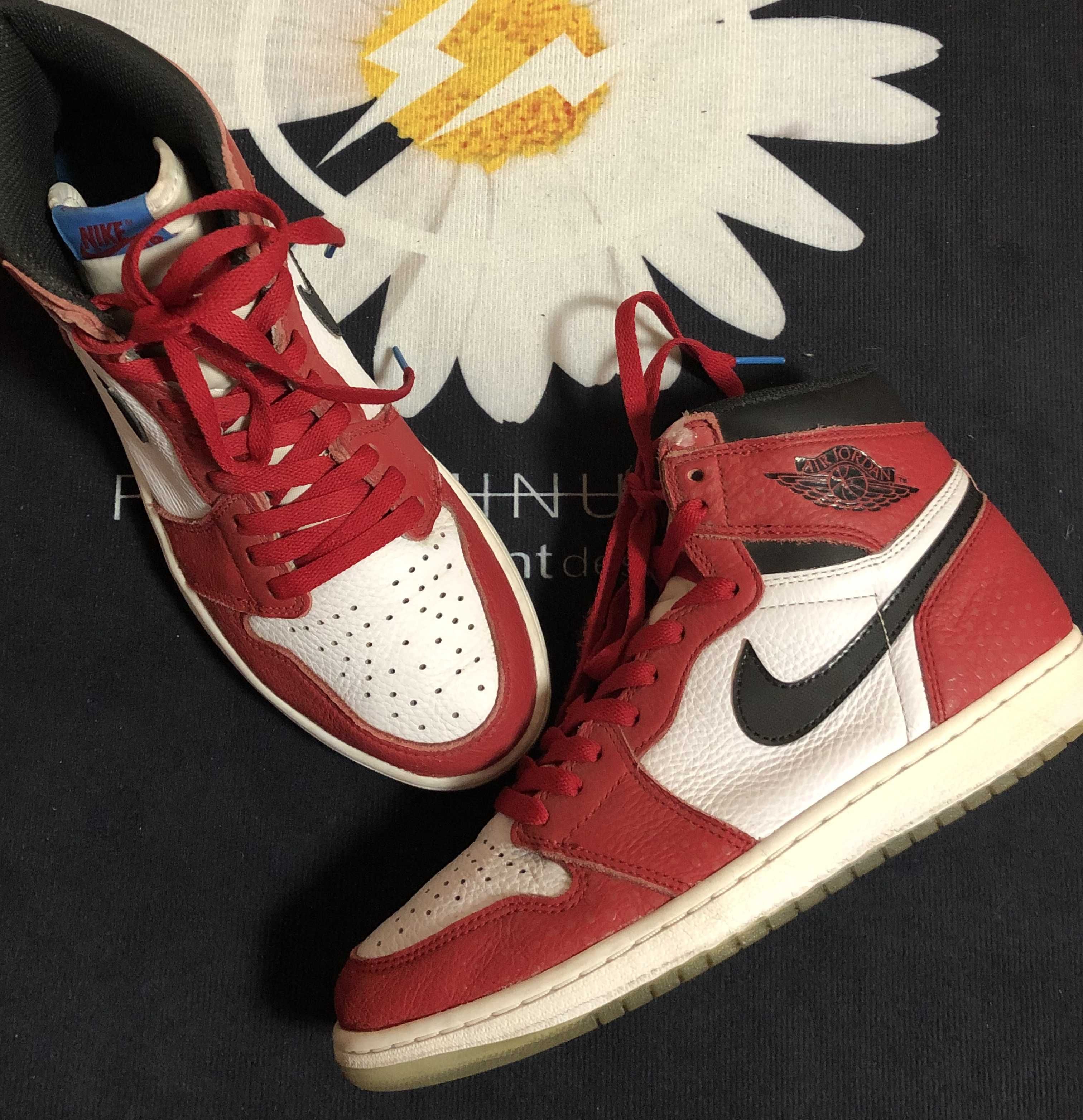 Spiderman × Nike Air Jordan 1 Origin Story "Gym Red/White/Photo Blue/Black"
