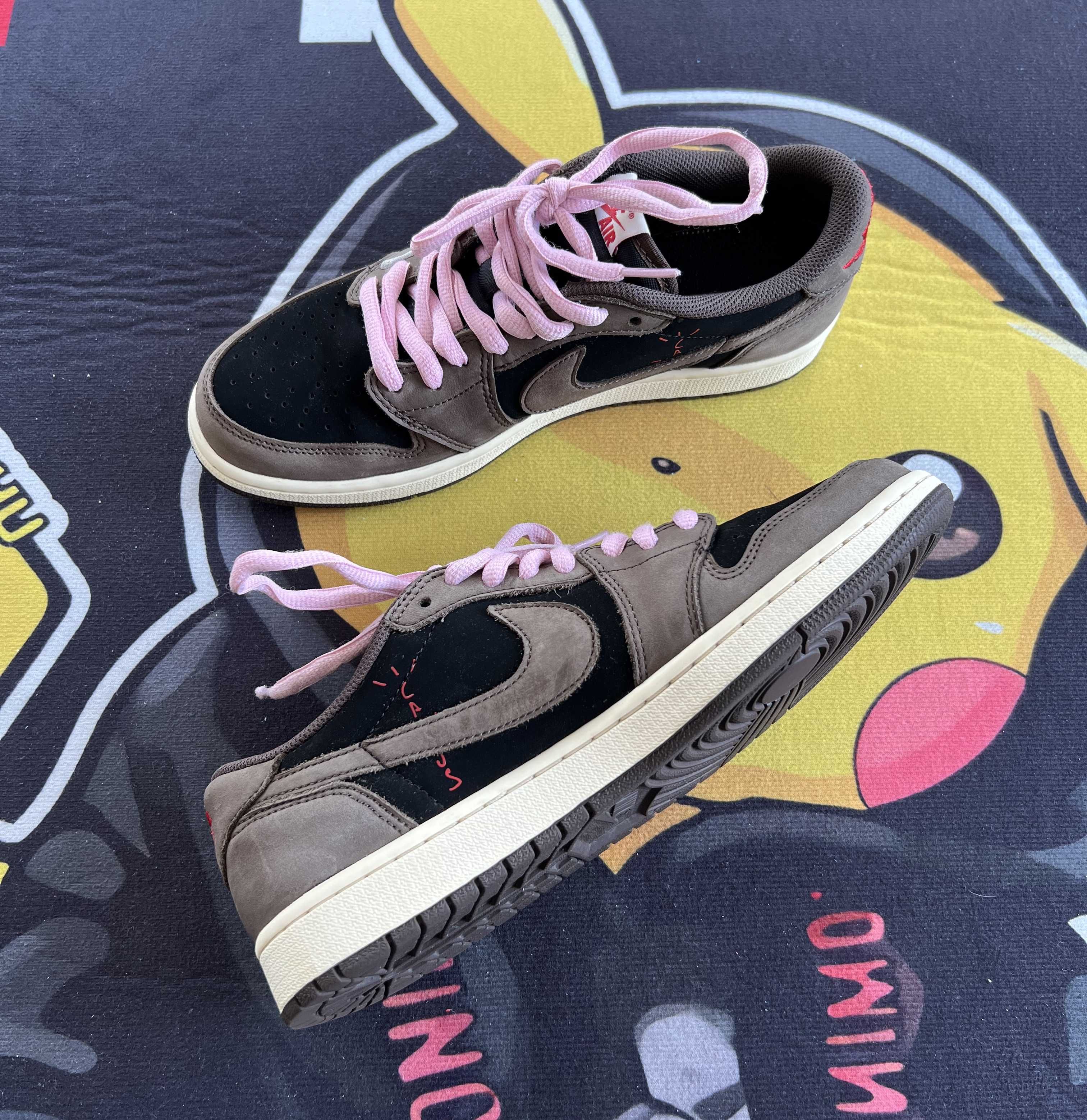Travis Scott × Nike Air Jordan 1 Low OG SP-T "Black/Dark Mocha"