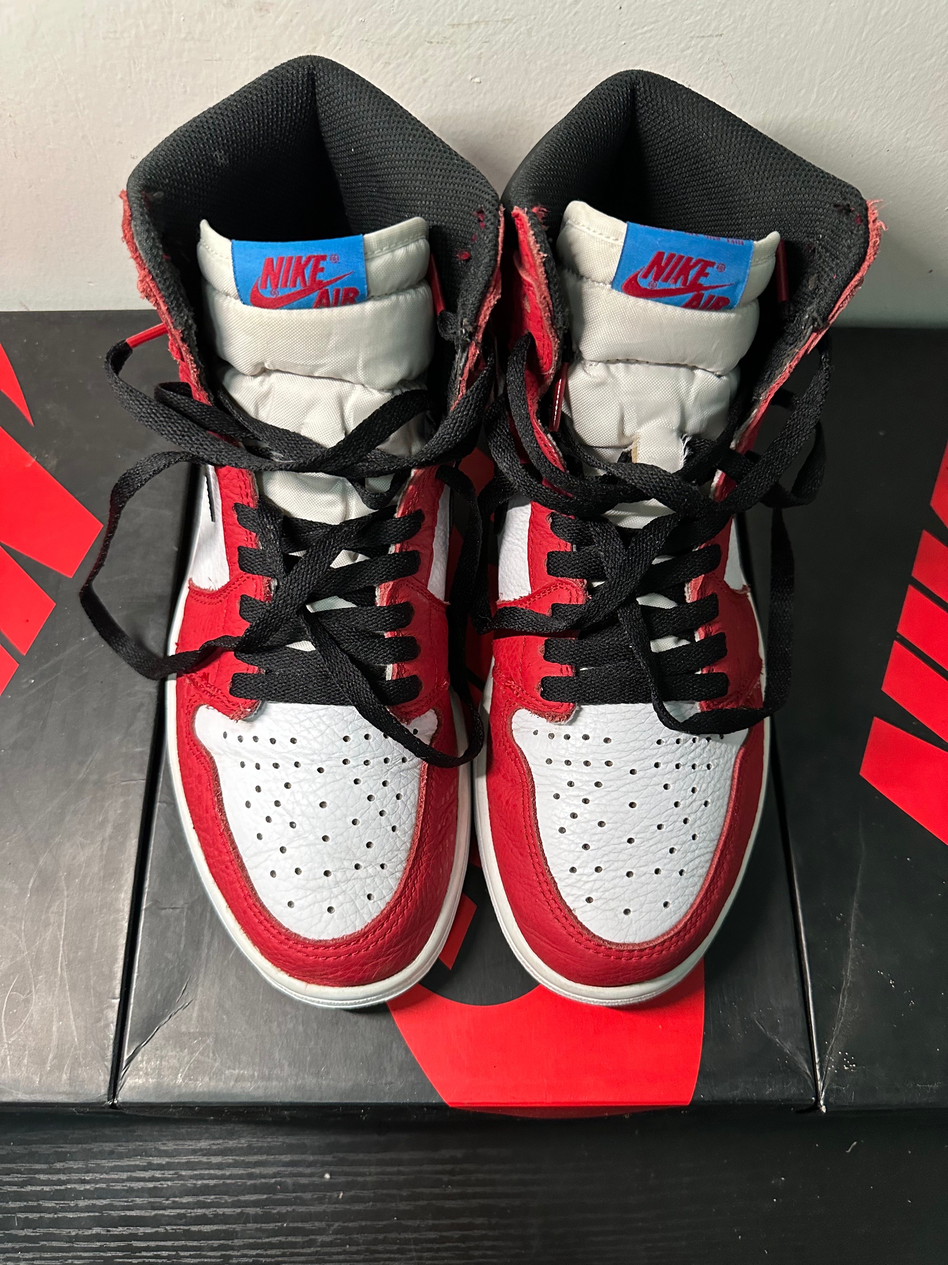 Spiderman × Nike Air Jordan 1 Origin Story "Gym Red/White/Photo Blue/Black"