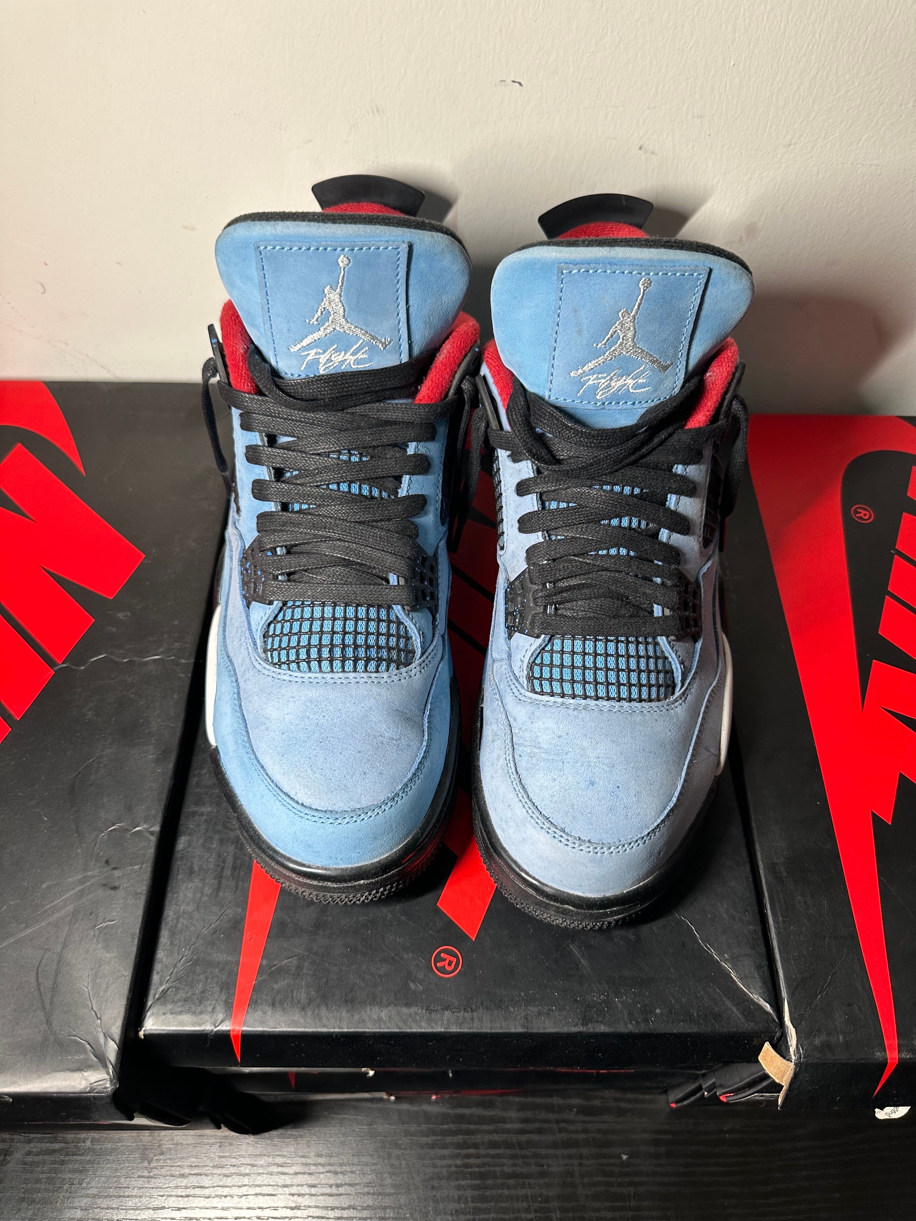 Travis Scott × Nike Air Jordan 4 Retro Cactus Jack "University Blue"