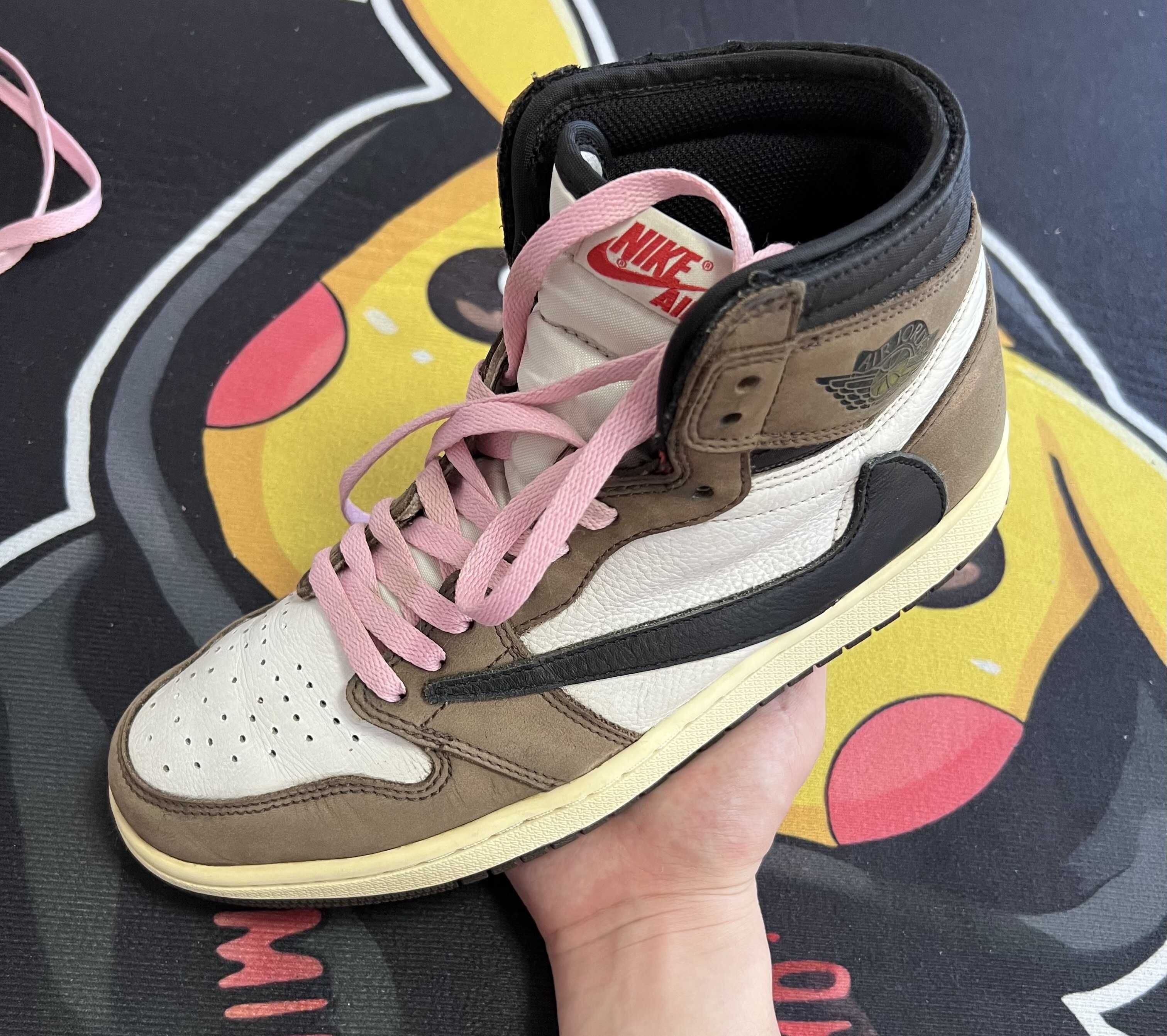 Travis Scott × Nike Air Jordan 1 Retro High OG TS SP "Sail/Dark Mocha"