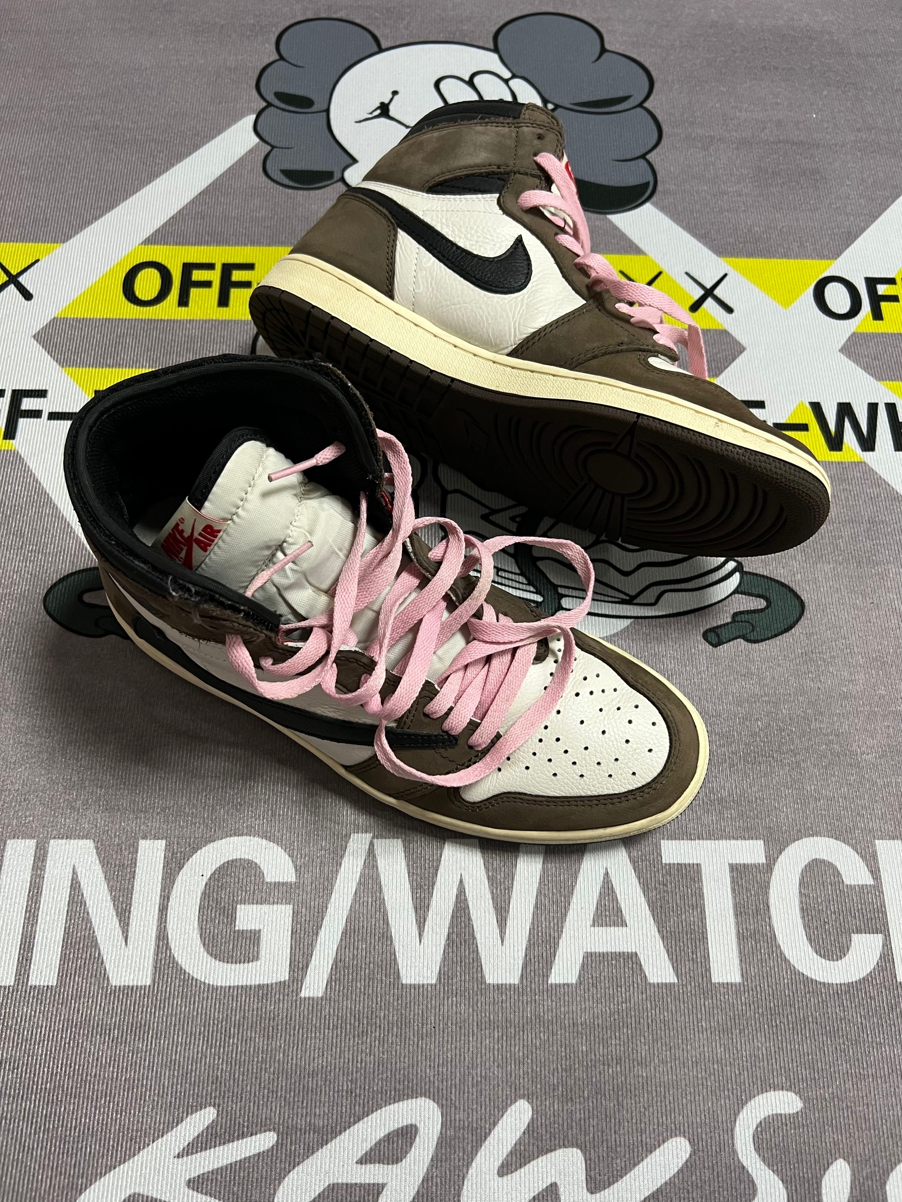 Travis Scott × Nike Air Jordan 1 Retro High OG TS SP "Sail/Dark Mocha"