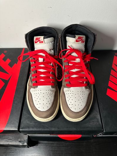 Travis Scott × Nike Air Jordan 1 Retro High OG TS SP "Sail/Dark Mocha"