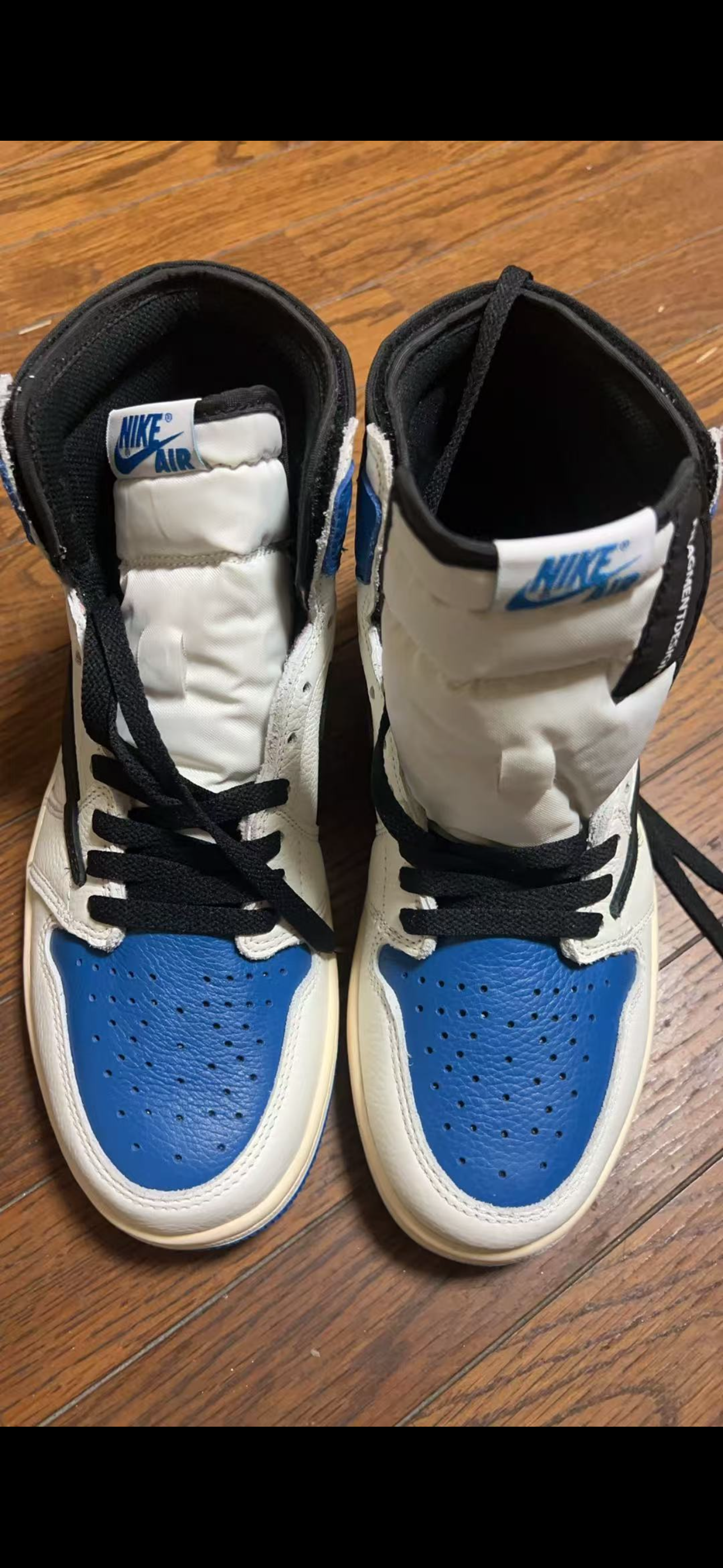 Travis Scott × fragment design × Nike Air Jordan 1 Retro High OG SP "Military Blue"