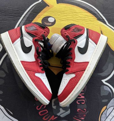Spiderman × Nike Air Jordan 1 Origin Story "Gym Red/White/Photo Blue/Black"