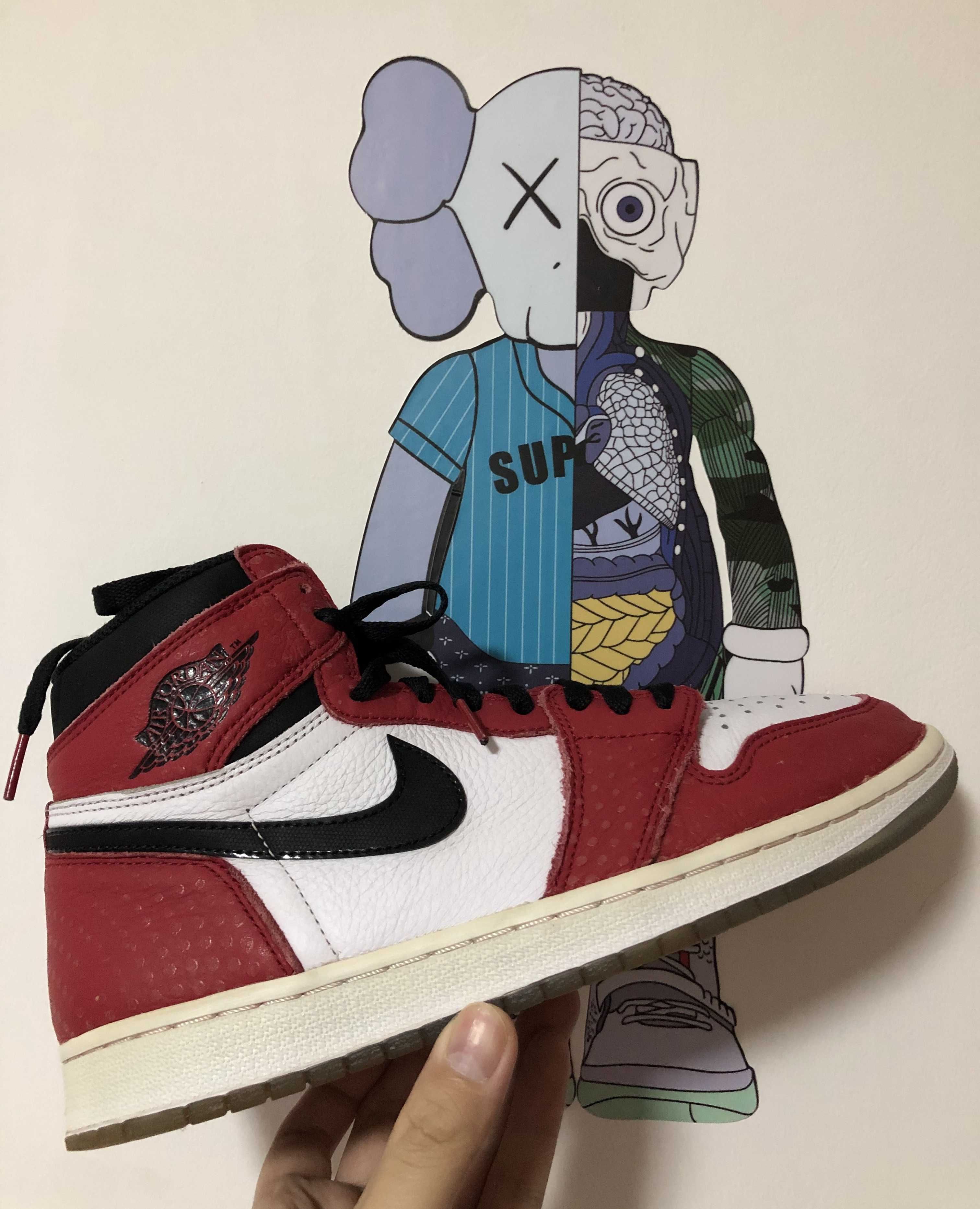 Spiderman × Nike Air Jordan 1 Origin Story "Gym Red/White/Photo Blue/Black"