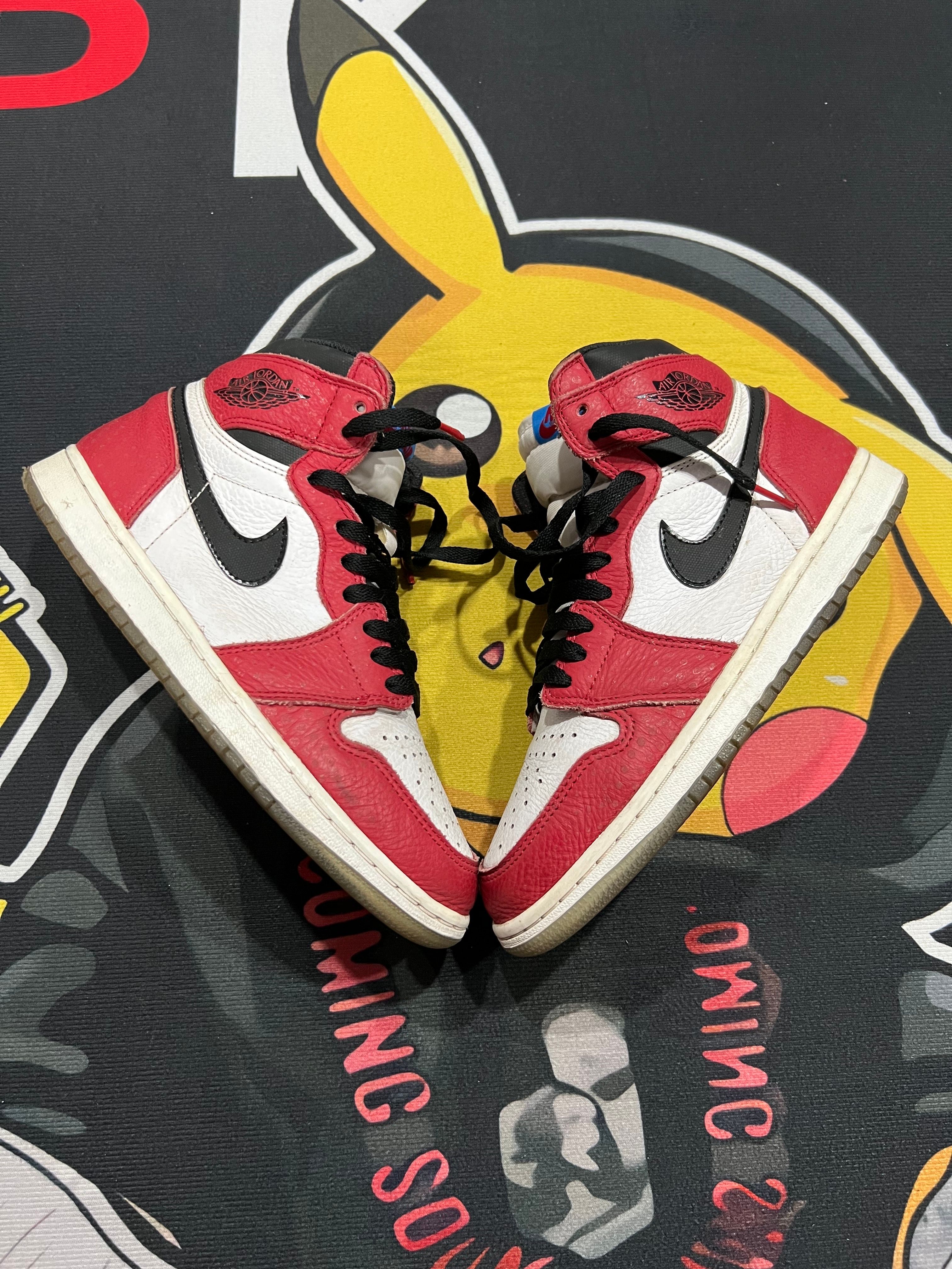 Spiderman × Nike Air Jordan 1 Origin Story "Gym Red/White/Photo Blue/Black"