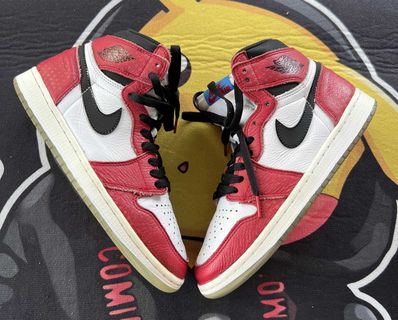 Spiderman × Nike Air Jordan 1 Origin Story "Gym Red/White/Photo Blue/Black"