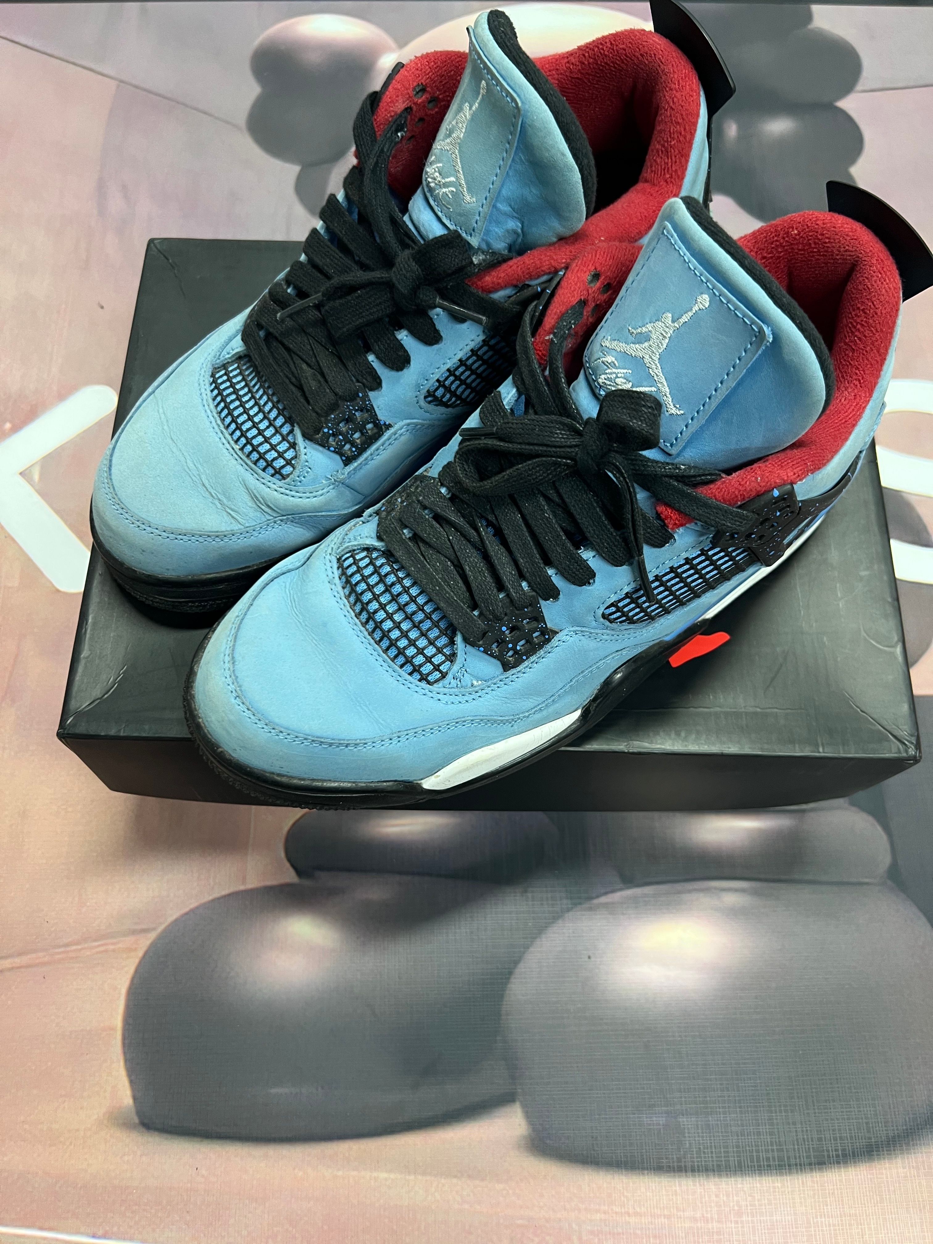 Travis Scott × Nike Air Jordan 4 Retro Cactus Jack "University Blue"