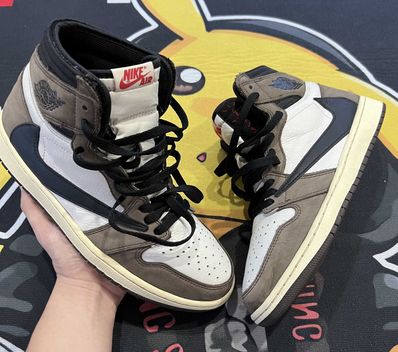 Travis Scott × Nike Air Jordan 1 Retro High OG TS SP "Sail/Dark Mocha"