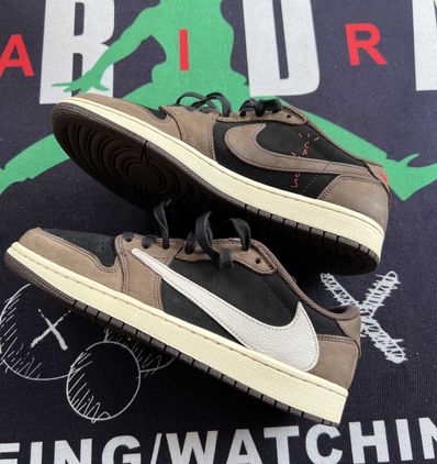 Travis Scott × Nike Air Jordan 1 Low OG SP-T "Black/Dark Mocha"