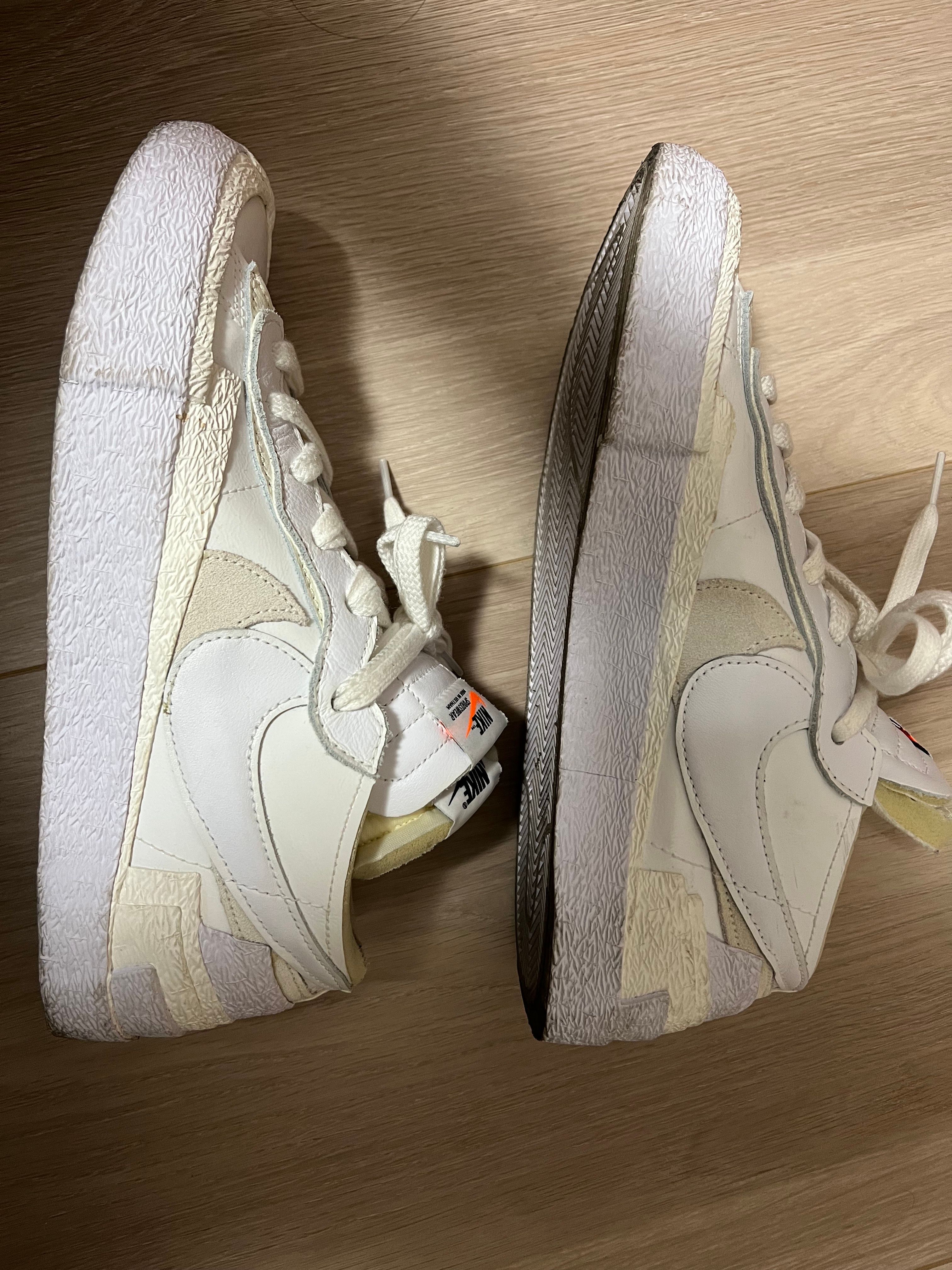 sacai × Nike Blazer Low "White Patent Leather"