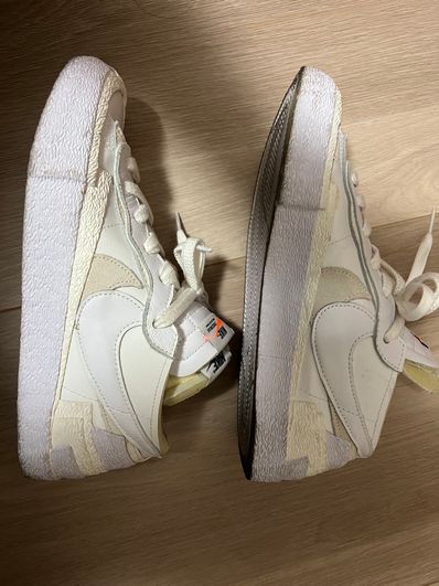 sacai × Nike Blazer Low "White Patent Leather"