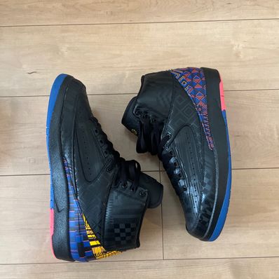 NIKE AIR JORDAN 2 RETRO BHM "BLACK"