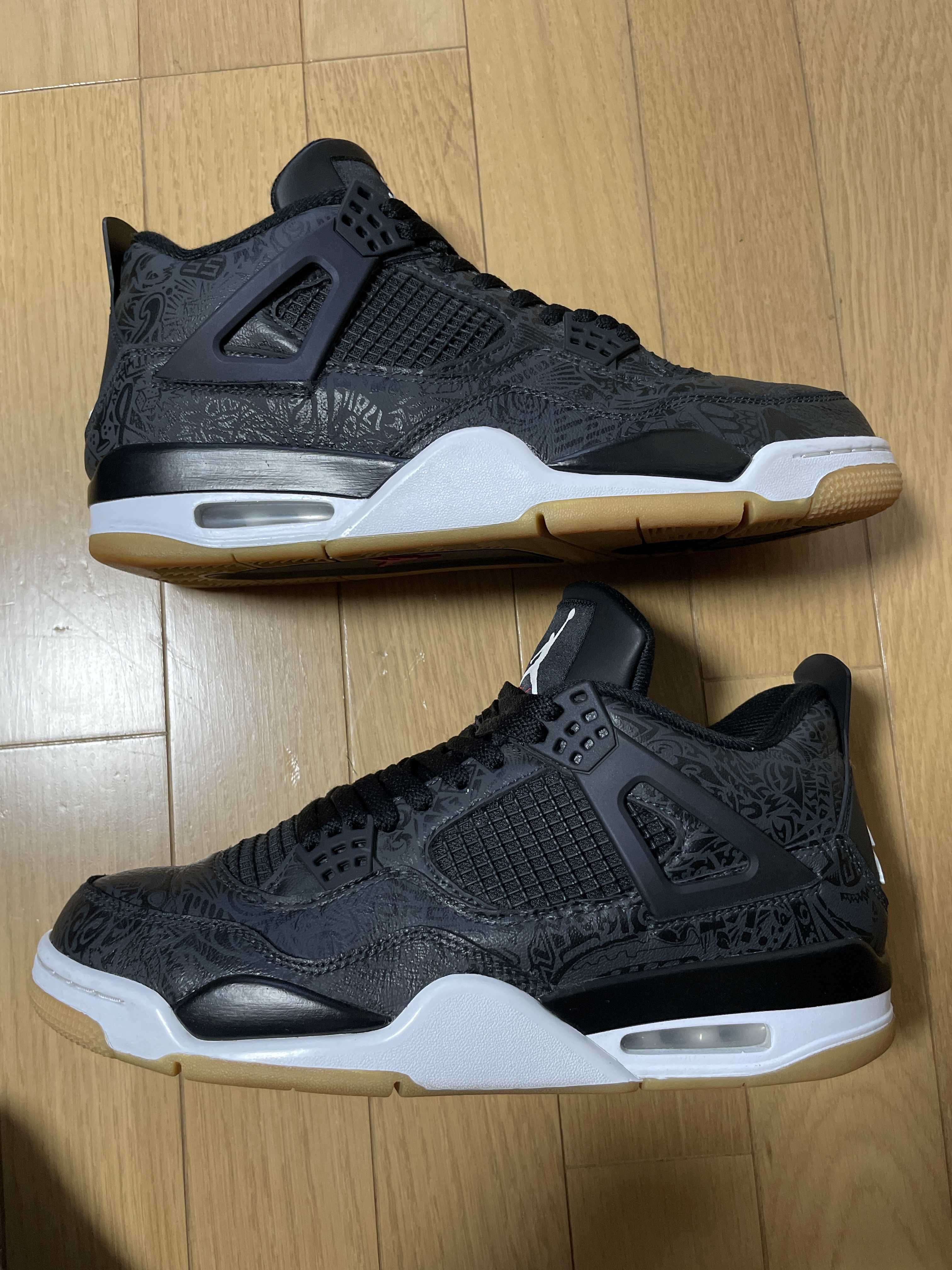 Nike Air Jordan 4 Retro "Laser Black/Gum"