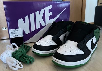 Nike SB Dunk Low Pro "Black and Classic Green"
