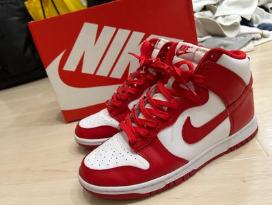 Nike Dunk High "Championship White and Red"