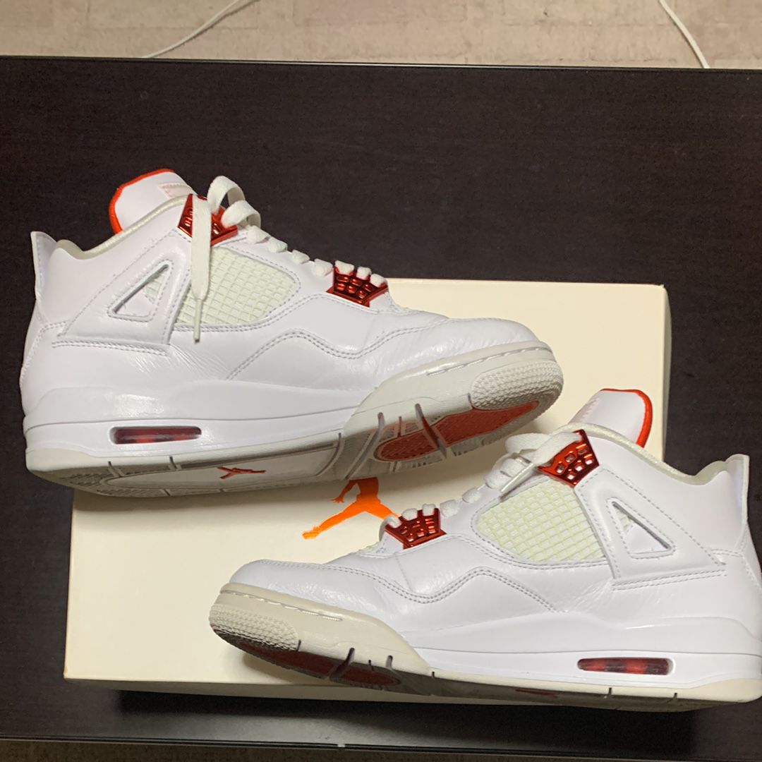Nike Air Jordan 4 Retro "White/Team Orange"