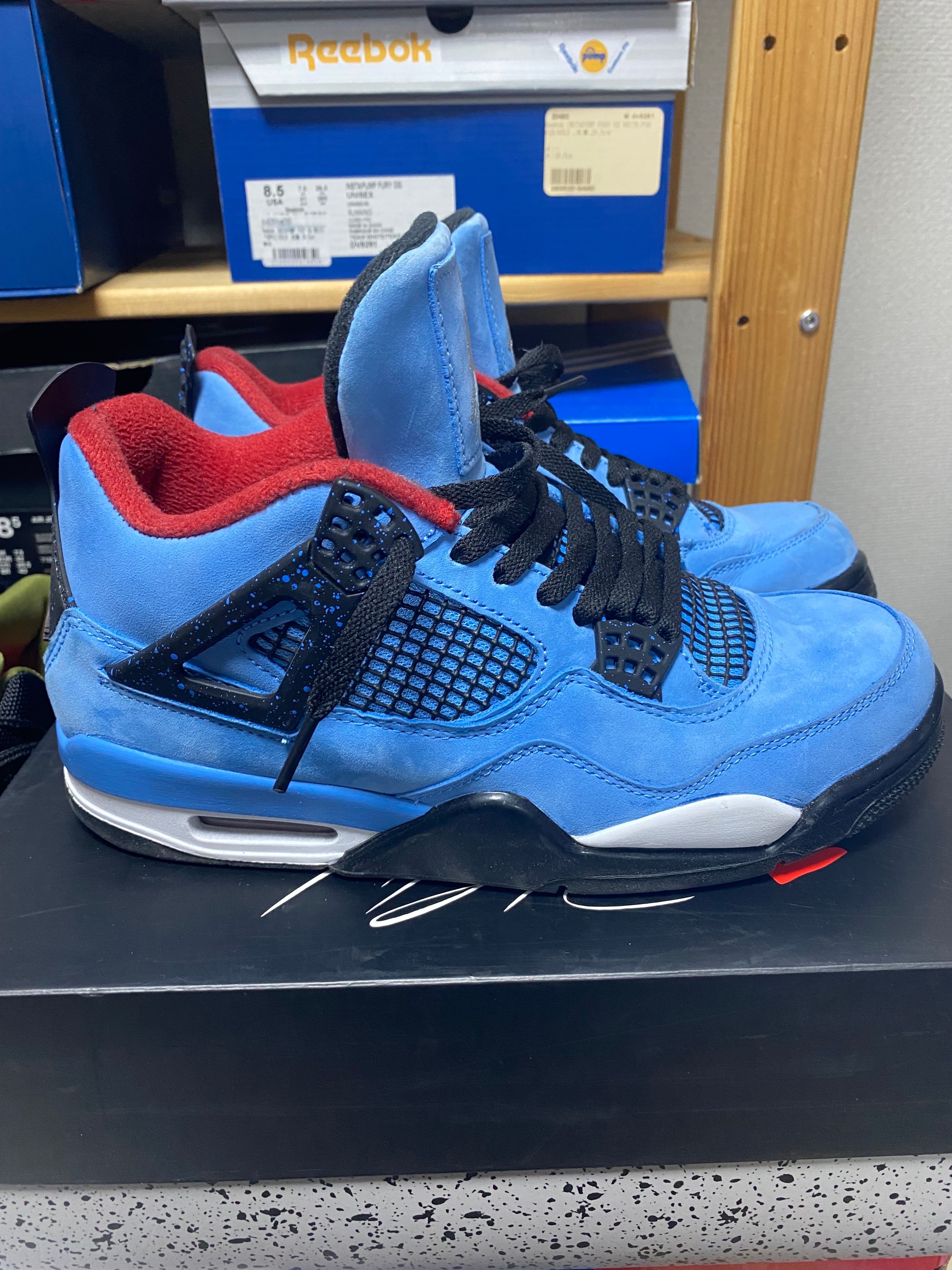 Travis Scott × Nike Air Jordan 4 Retro Cactus Jack "University Blue"