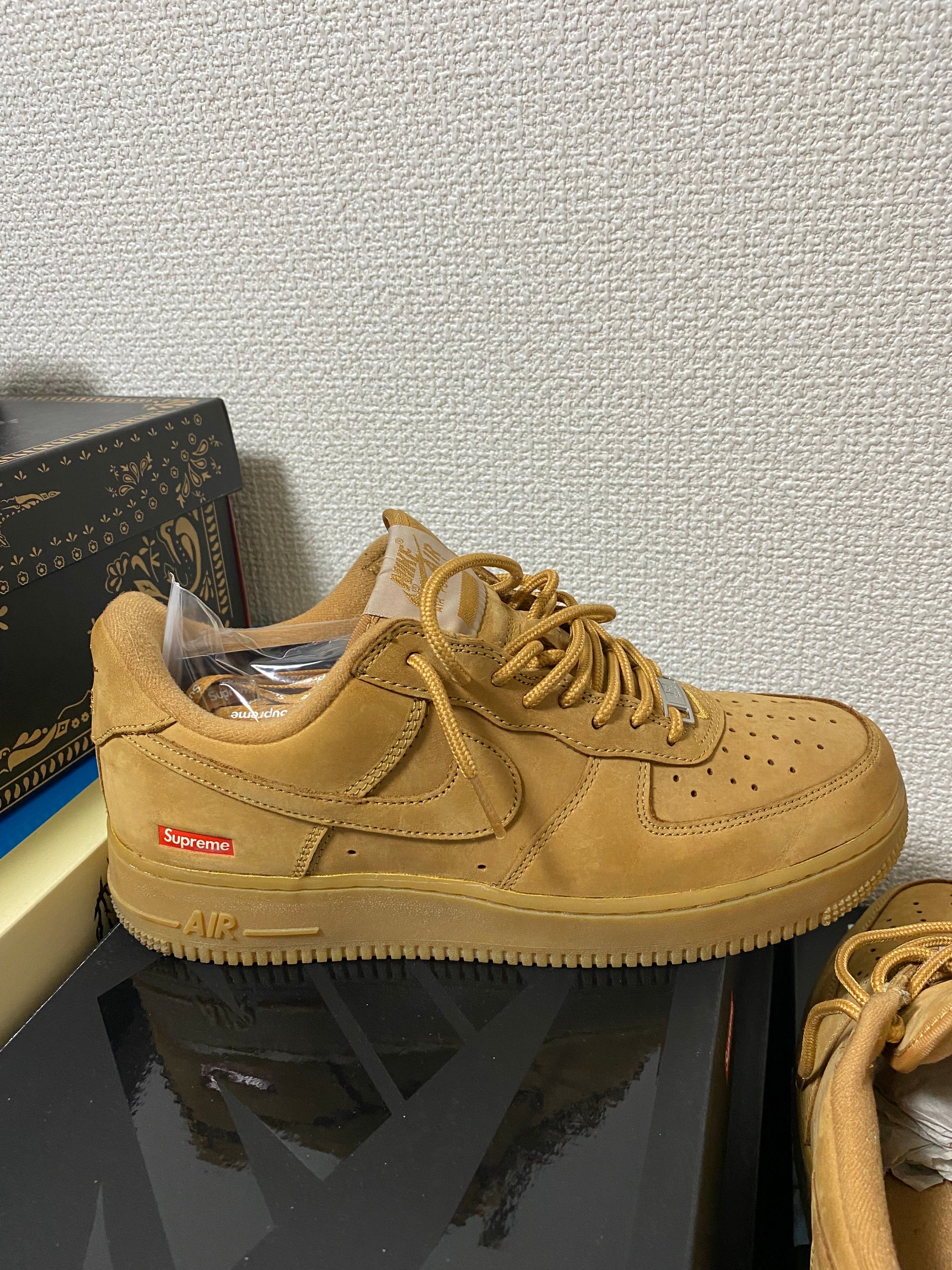 Supreme × Nike Air Force 1 Low "Flax/Wheat"