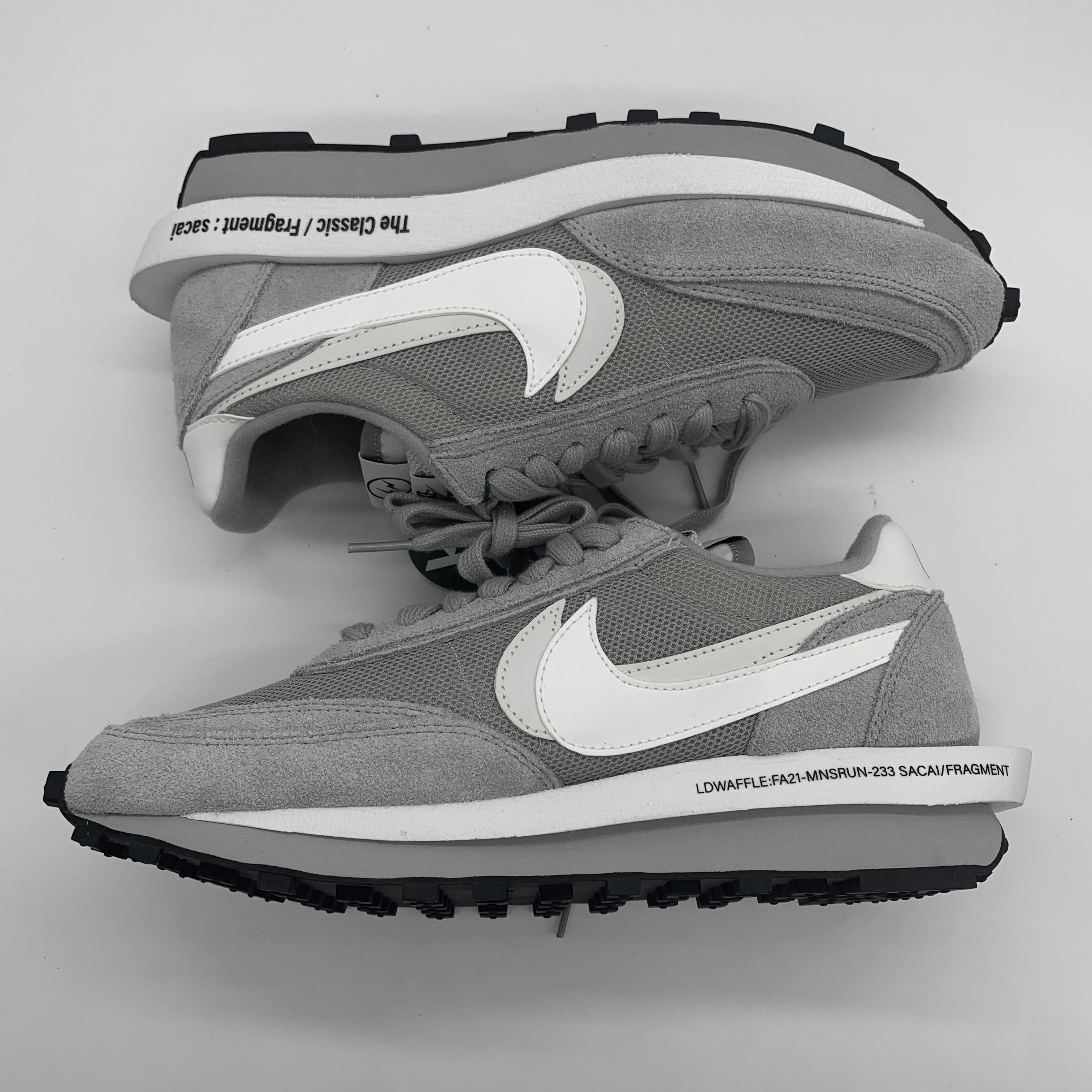 Fragment × sacai × Nike LD Waffle "Light Smoke Grey"