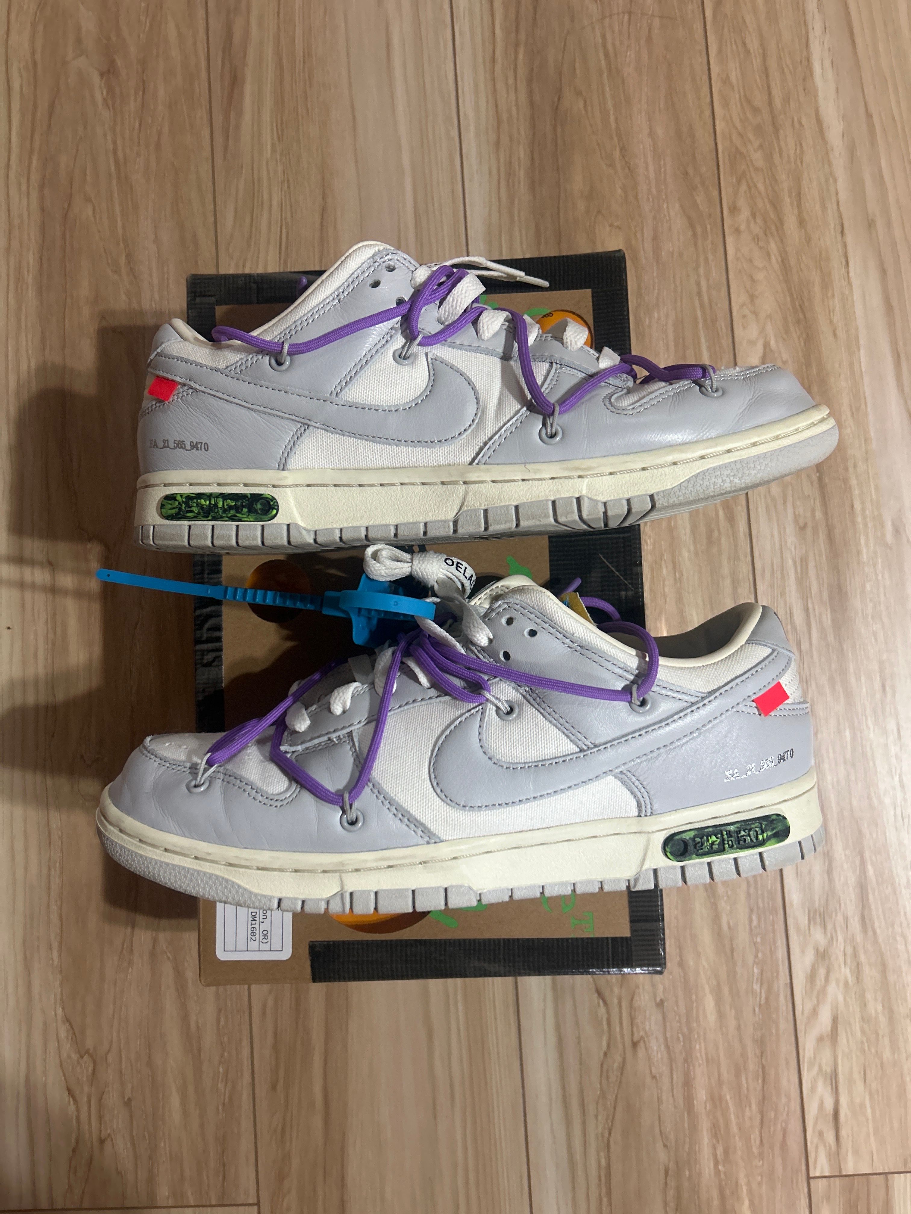 Off-White × Nike Dunk Low "Sail/Neutral Gray"