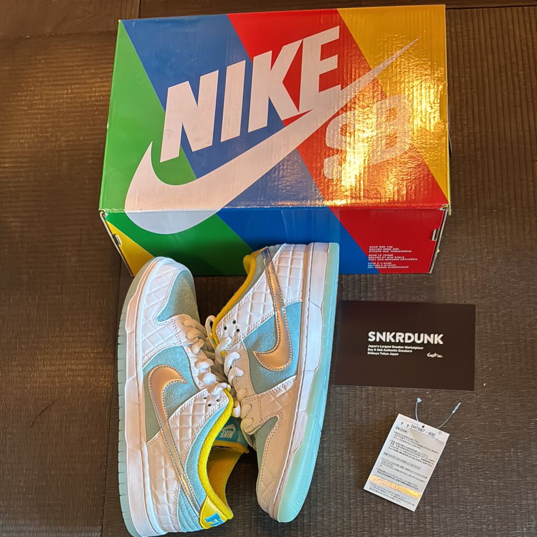 FTC × Nike SB Dunk Low "White/Blue"