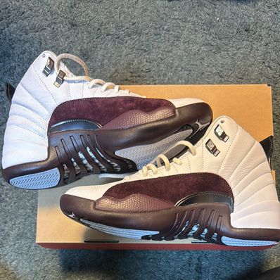 A Ma Maniere × Nike Women's Air Jordan 12 "White and Burgundy Crush"