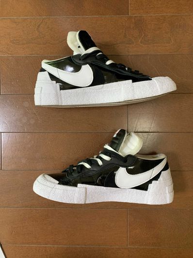 sacai × Nike Blazer Low "Black Patent Leather"