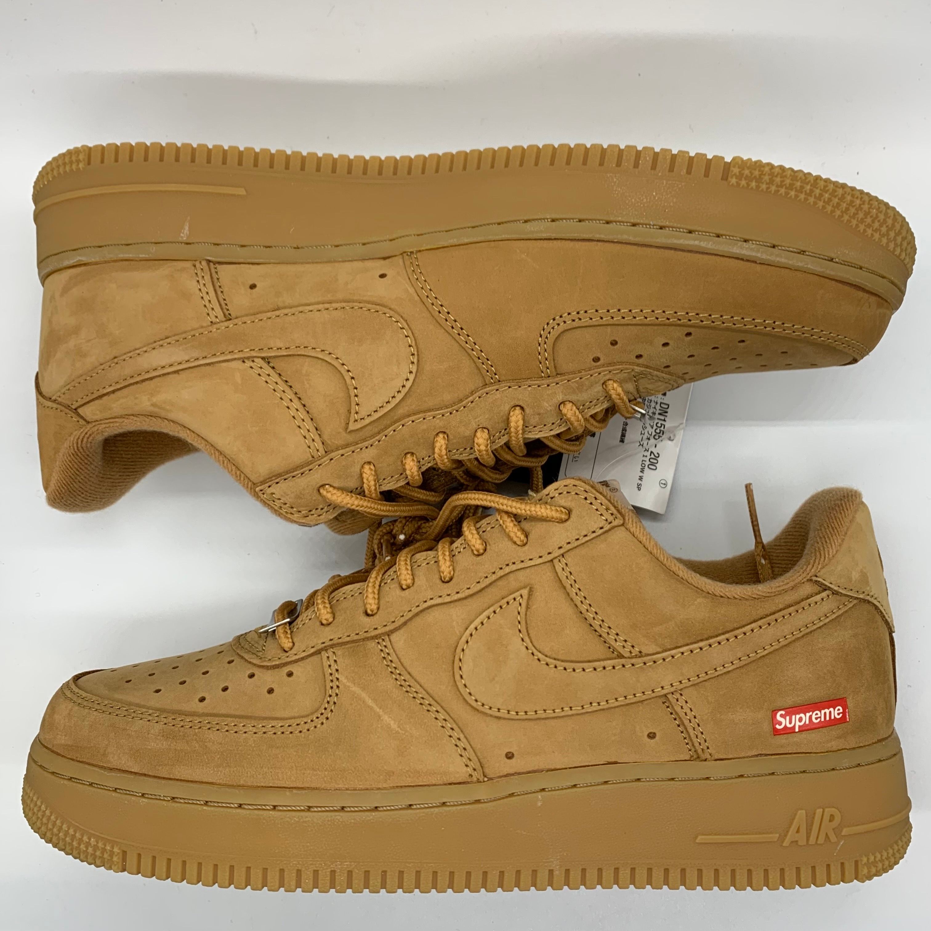 Supreme × Nike Air Force 1 Low "Flax/Wheat"