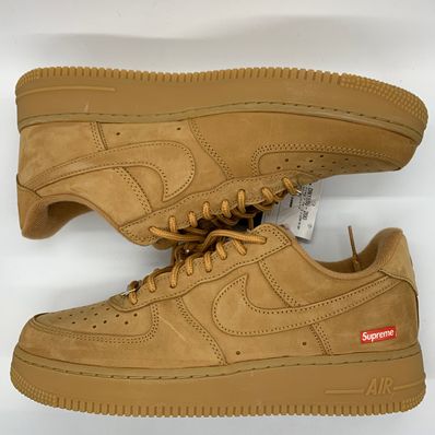 Supreme × Nike Air Force 1 Low "Flax/Wheat"