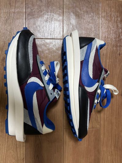 UNDERCOVER × sacai × Nike LD Waffle "Night Maroon/Pale Ivory-Ground Grey-Team Royal"