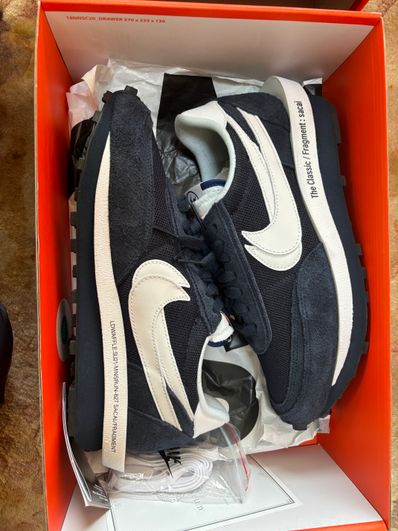 Fragment × sacai × Nike LD Waffle "Blackended Blue"