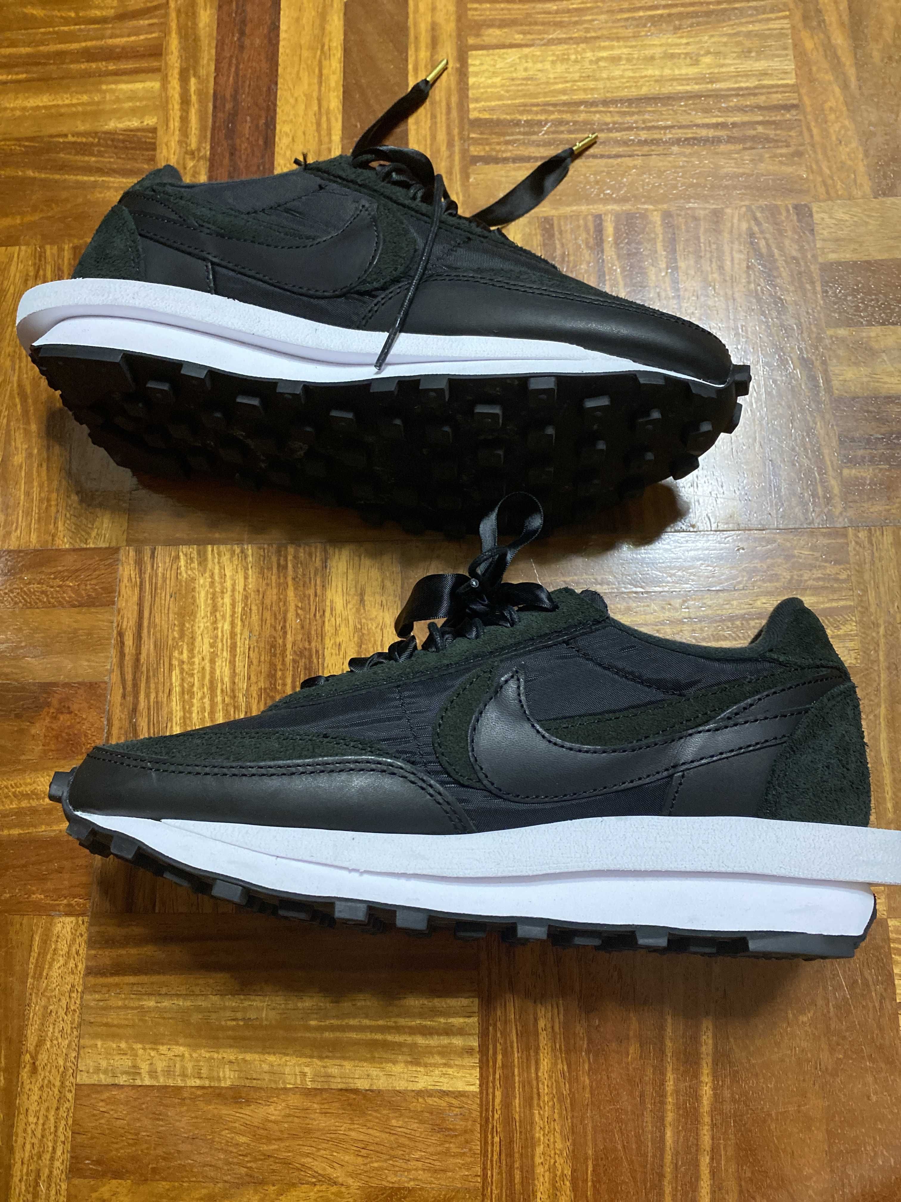 sacai × Nike LDV Waffle "Triple Black"