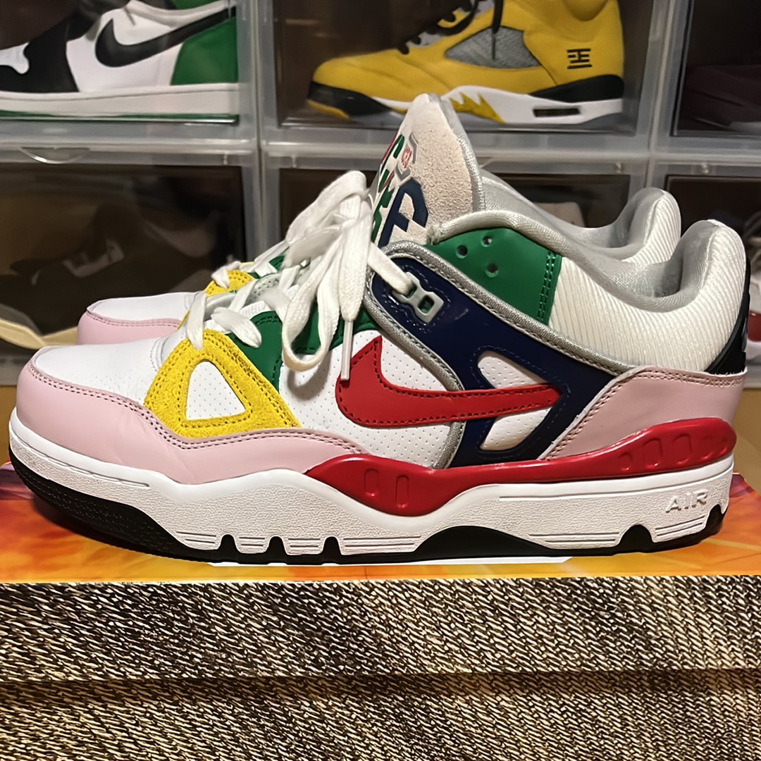 NIGO® × Nike Air Force 3 Low SP "White/Blue Void and Tour Yellow" (Heel Logo "NIGO")