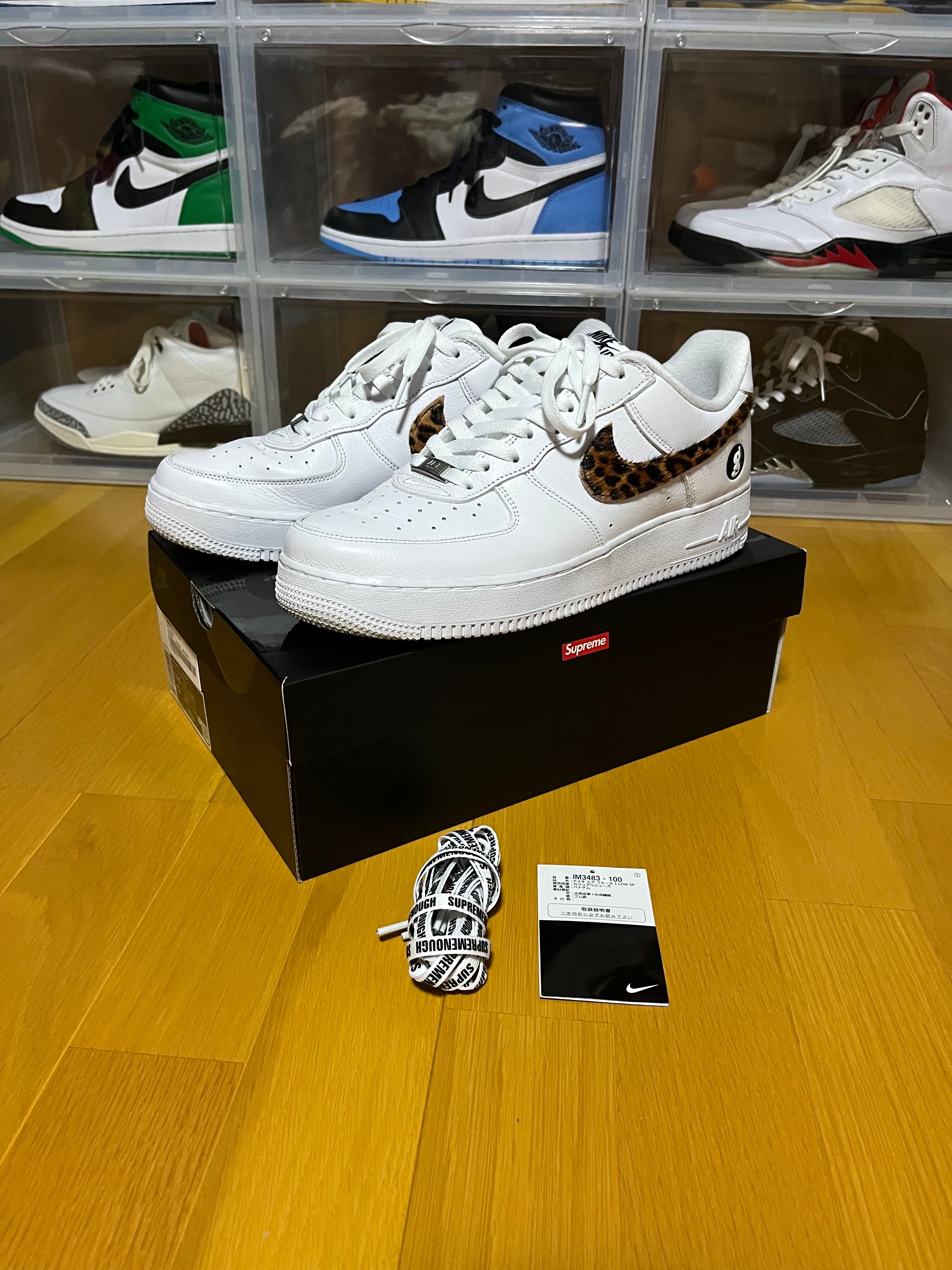 GOODENOUGH × Supreme × Nike Air Force 1 Low "White/Leopard" (25SS Week15)