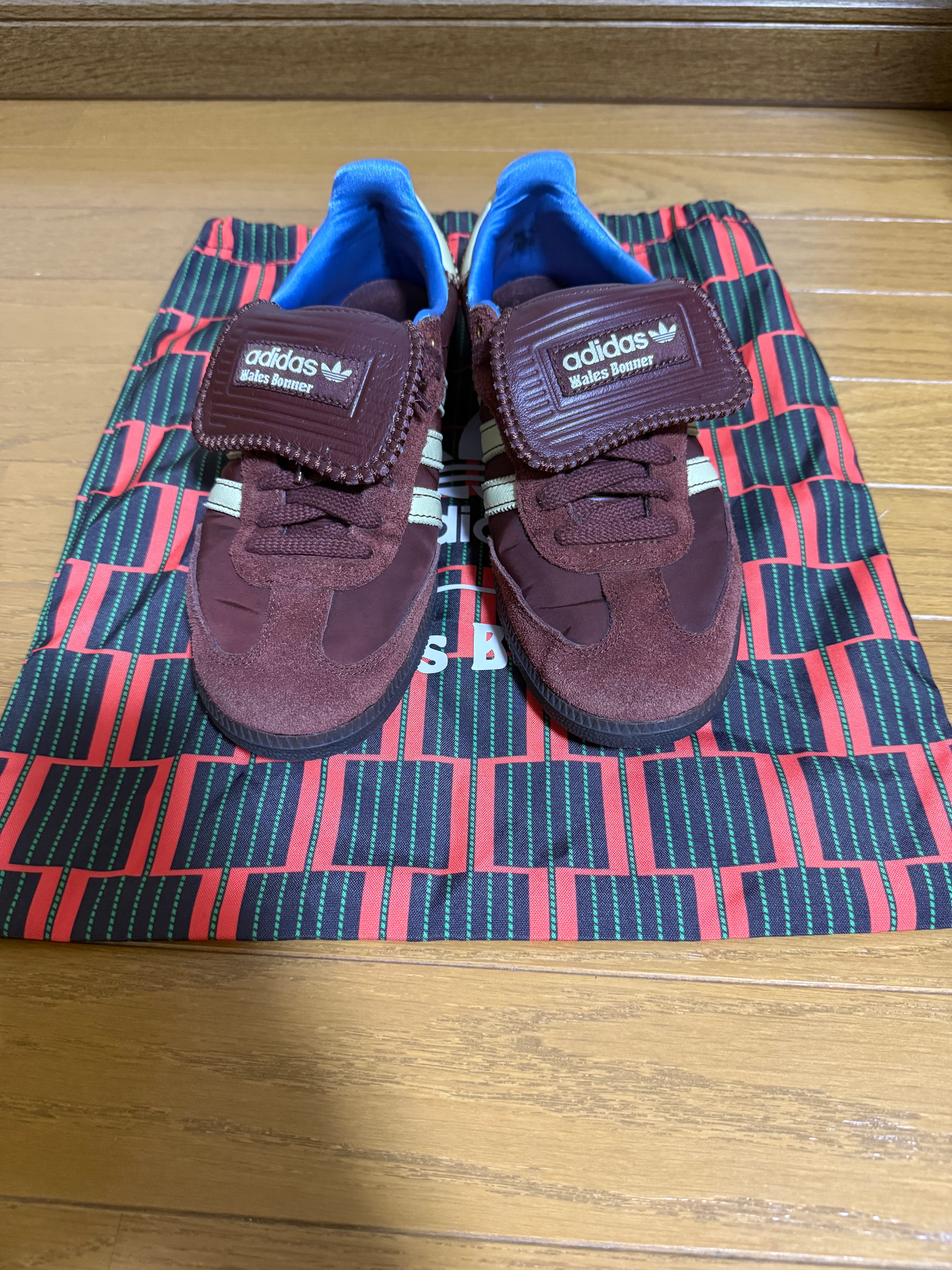 Wales Bonner × adidas Samba Nylon Low "Fox Brown/Sandy Beige/Lucky Blue"