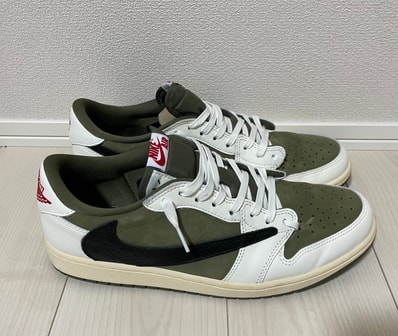 Travis Scott × Nike Air Jordan 1 Low OG SP "Reverse Olive"