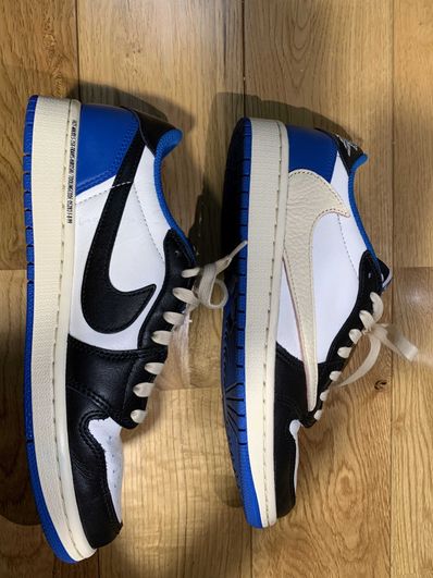Travis Scott × fragment design × Nike Air Jordan 1 Low OG SP "Military Blue"