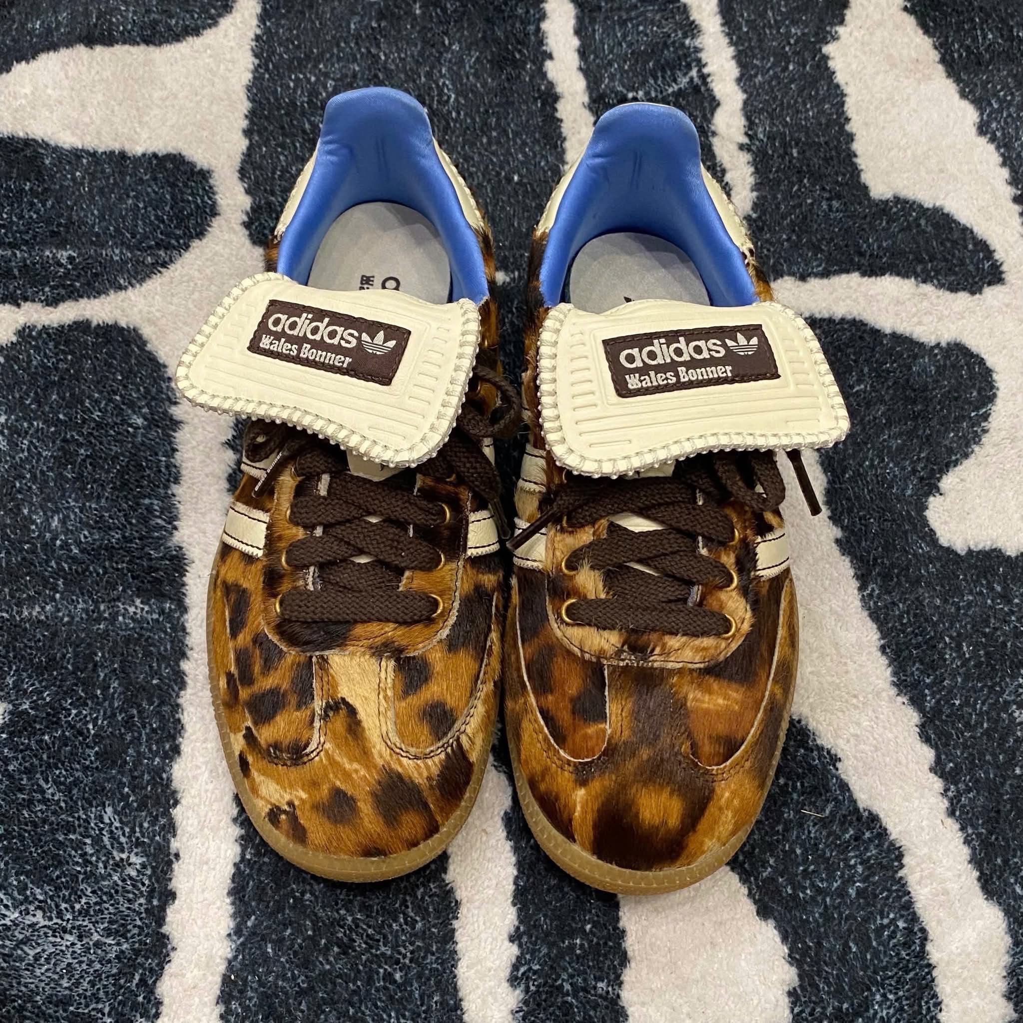Wales Bonner × adidas Samba Pony Leo Low "Dark Brown/Cream White"
