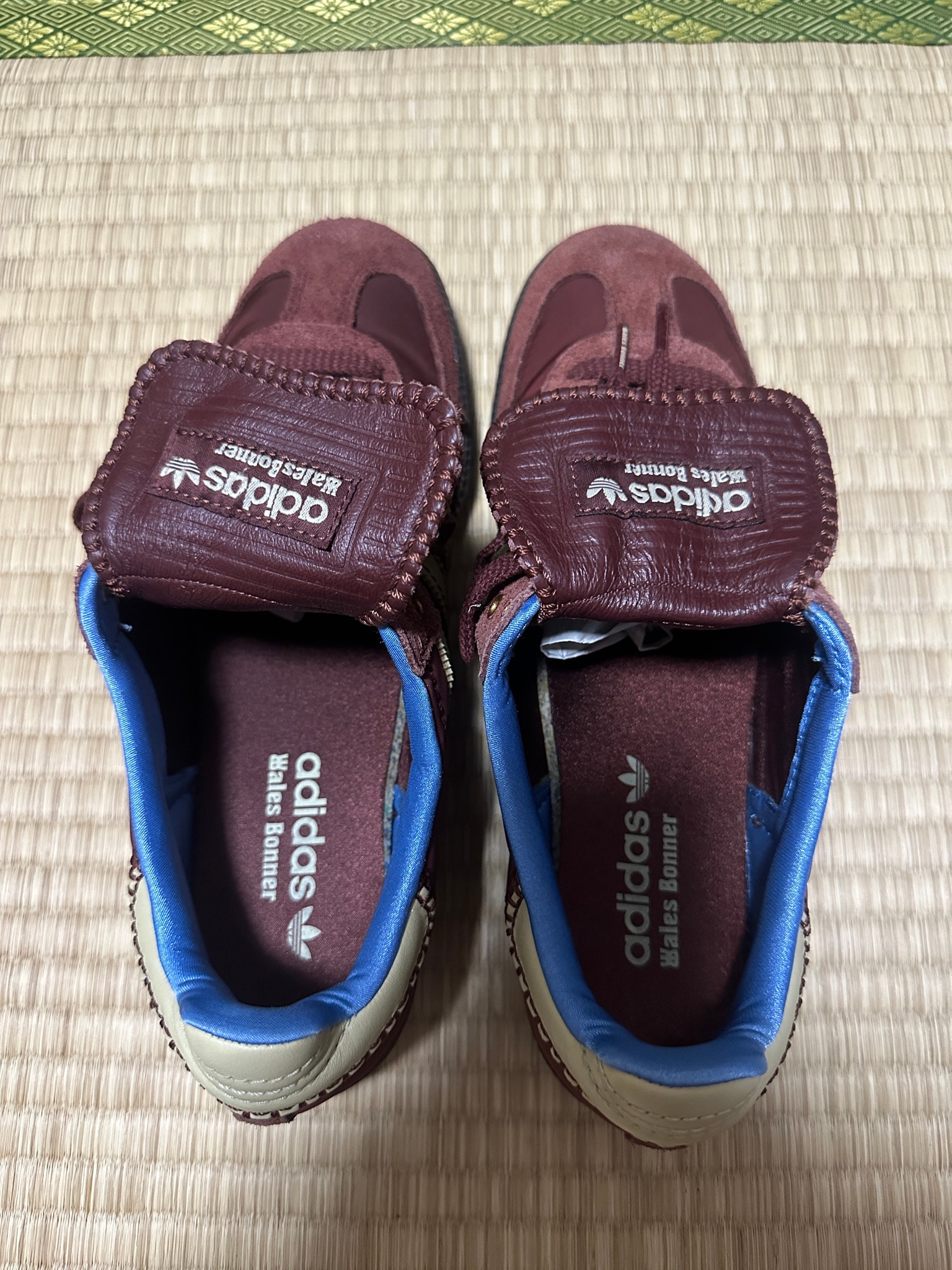 Wales Bonner × adidas Samba Nylon Low "Fox Brown/Sandy Beige/Lucky Blue"