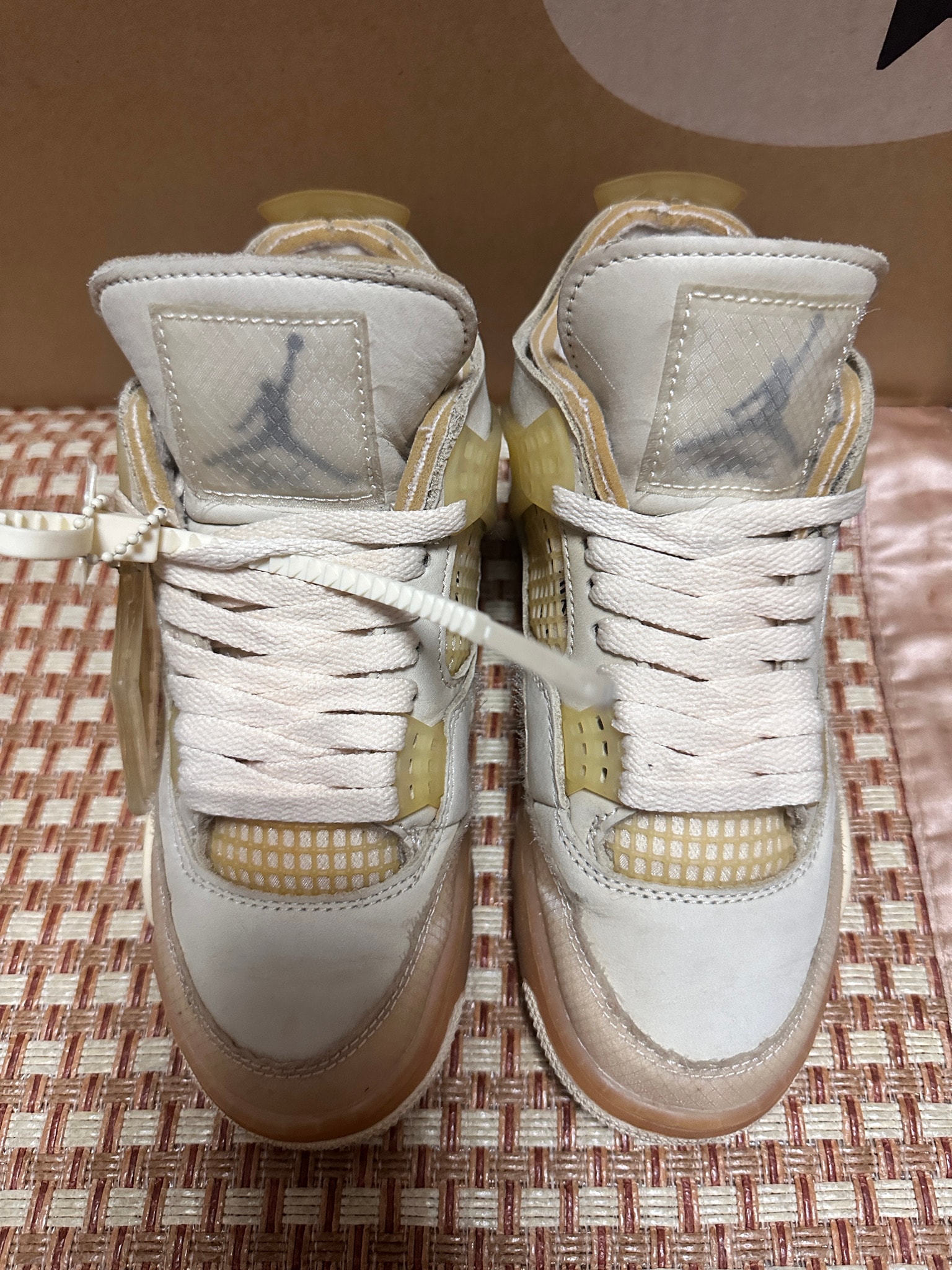 Off-White × Nike Women's Air Jordan 4 SP "Sail"