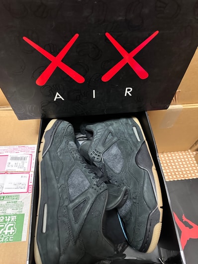 KAWS × Nike Air Jordan 4 Retro "Black"