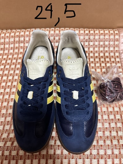Wales Bonner × adidas Samba "Collegiate Navy/Cream White/Yellow"