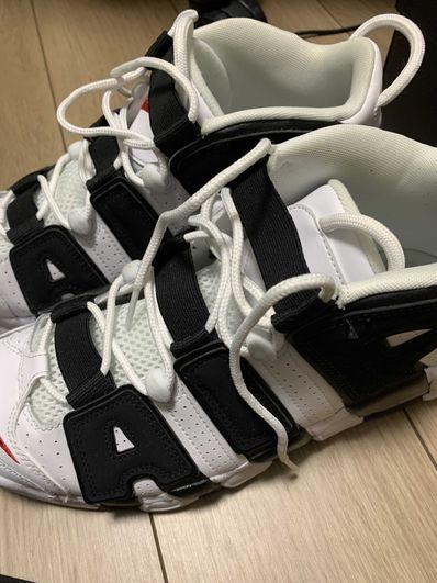 Nike Air More up Tempo "White/Black/University Red"(~2018)