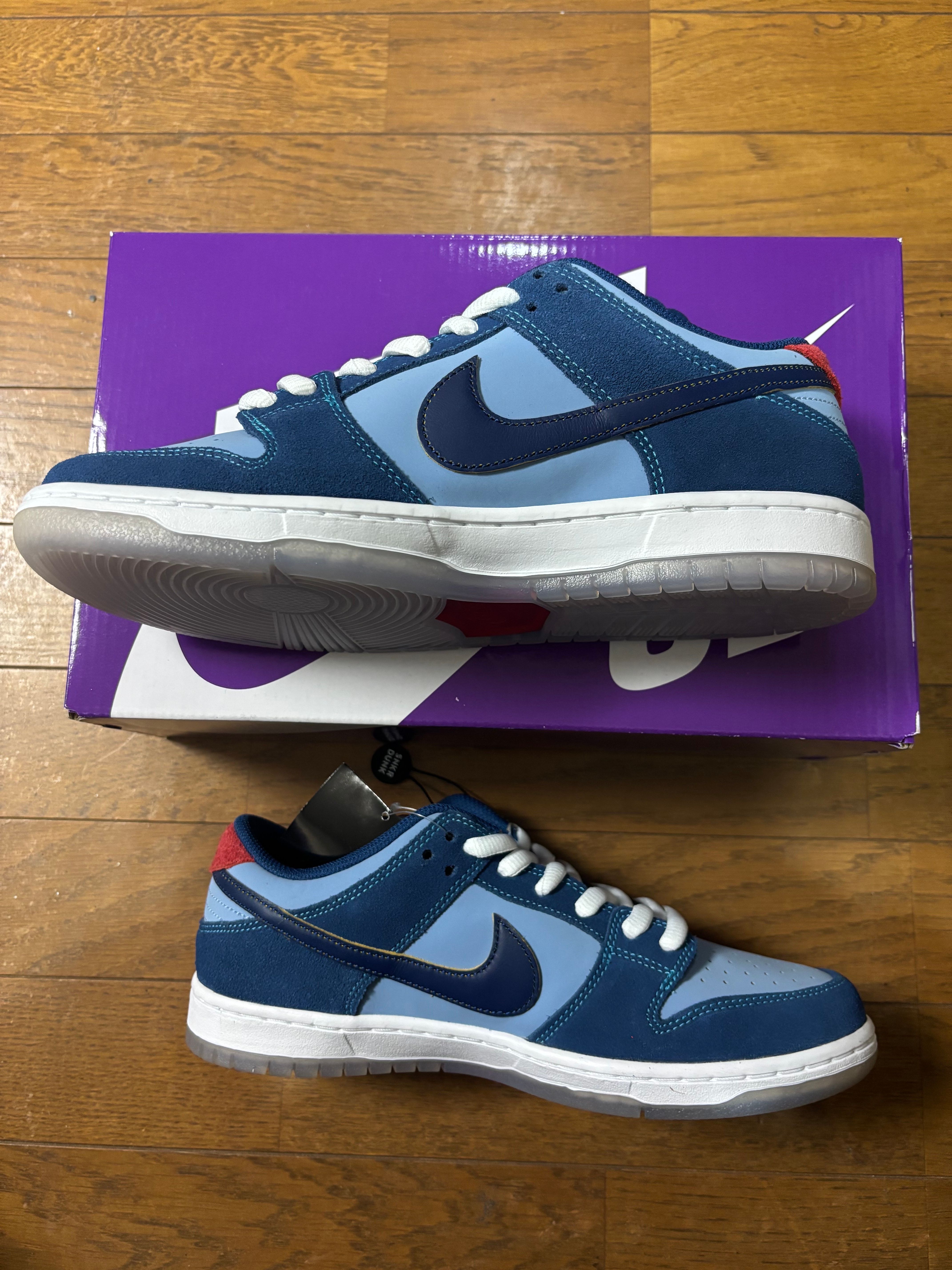 Why So Sad? × Nike SB Dunk Low "Coastal Blue/Speed Yellow-University Red"